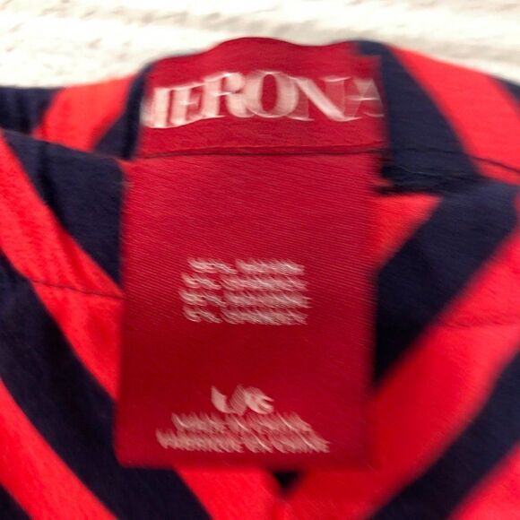 MERONA Red and Navy Chevron Striped Mini Skirt - Picture 3 of 3